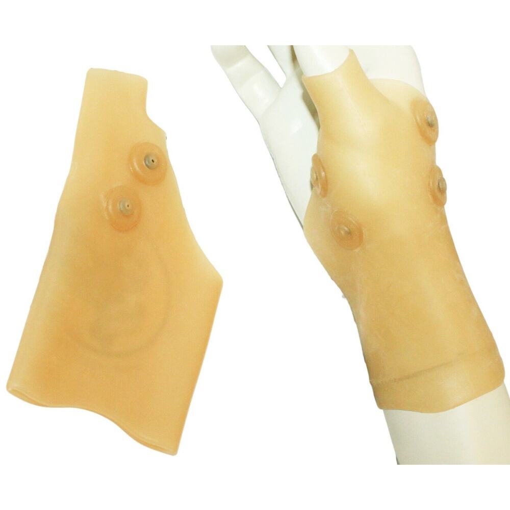 2 PC LOT - Low Profile Thermoplastic Compression Hand Wrist Glove Magnet Therapy